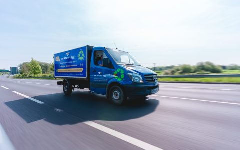 man and van lorry on the move