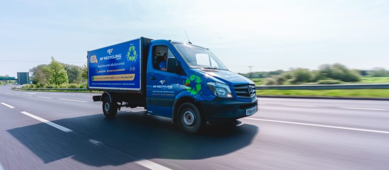 man and van lorry on the move