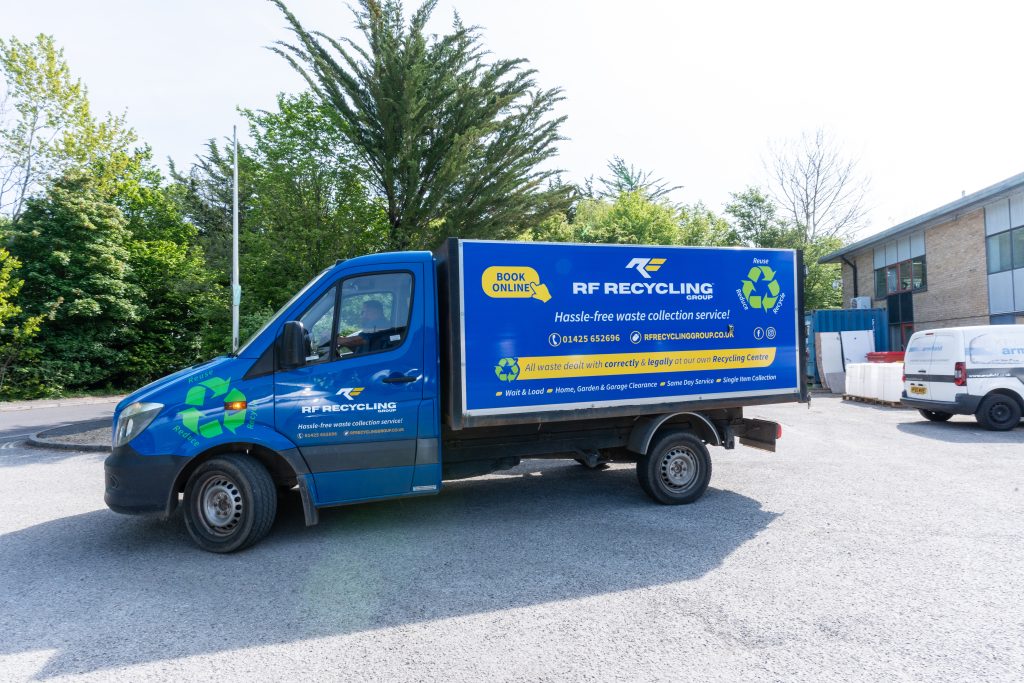 a van that collects and removes fly tipping
